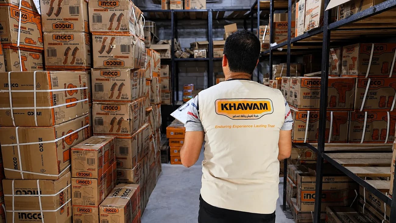KHAWAM warehouse stocked with INGCO products