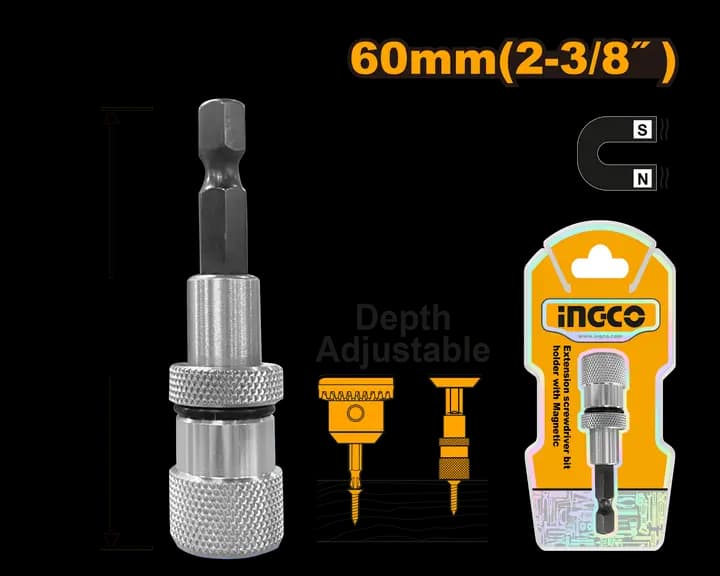 Limit screwdriver bit holder