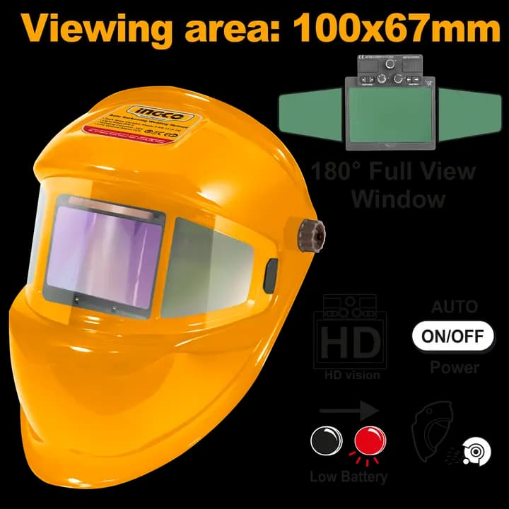 Auto-darkening welding helmet