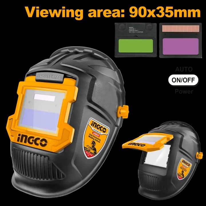 Auto-darkening welding helmet