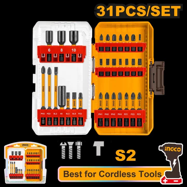 31 Pcs impact screwdriver bits set