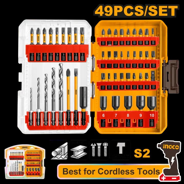 49 Pcs impact screwdriver bits set