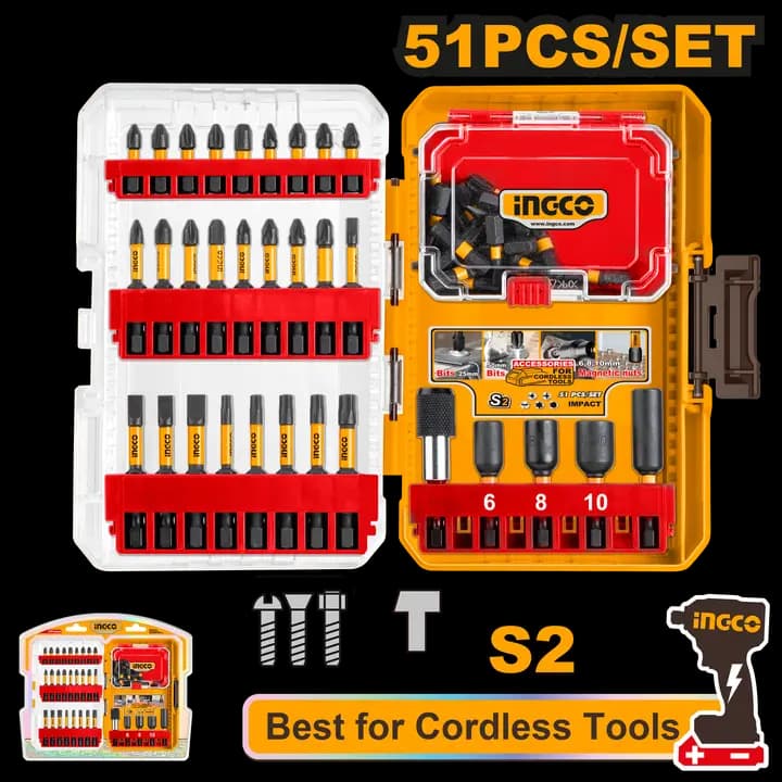 51 Pcs impact screwdriver bits set