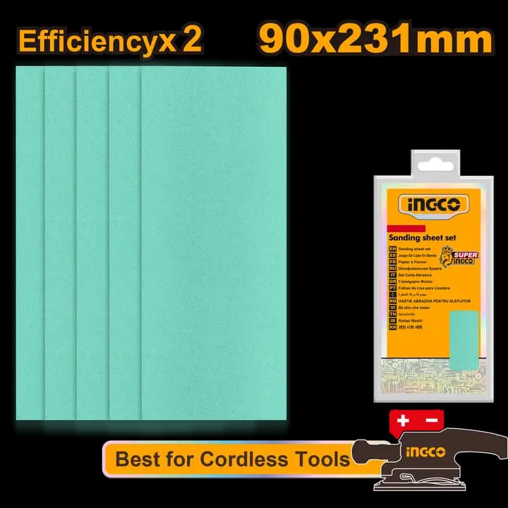 Sanding sheet set