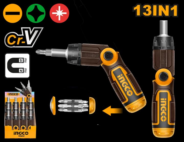13 In 1 ratchet screwdriver set