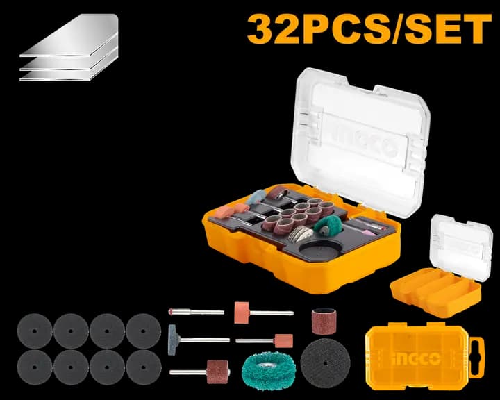Sanding and grinding set for mini drill