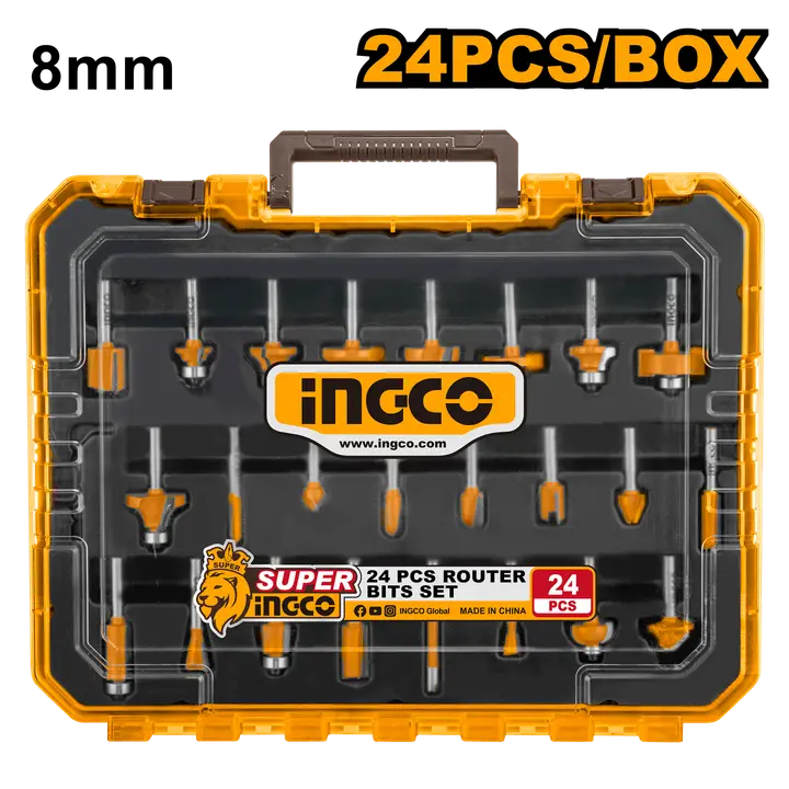24 Pcs Router bits set