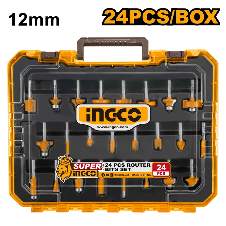 24 Pcs Router bits set