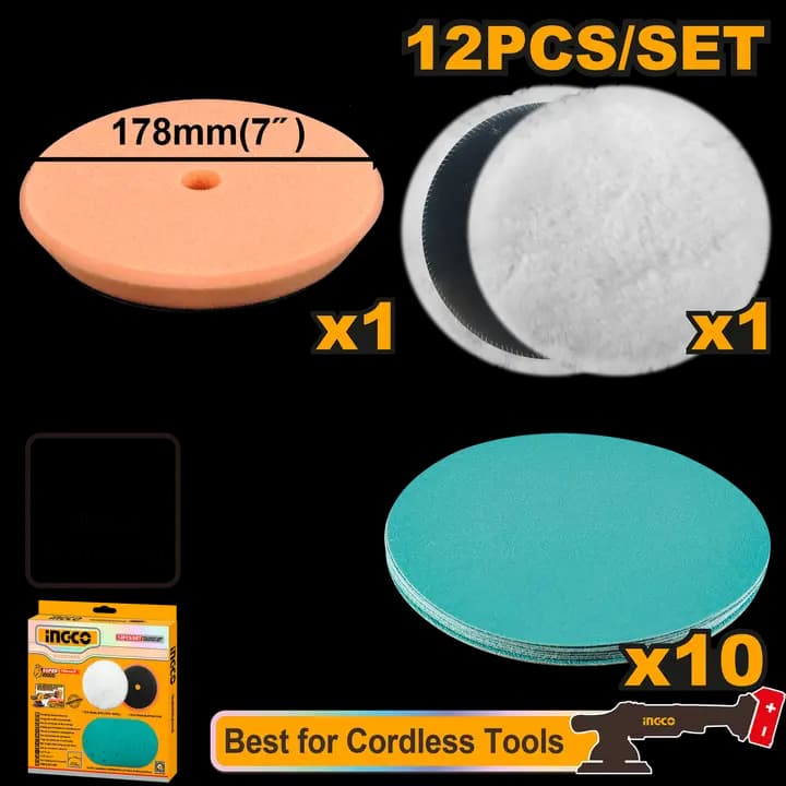 Polishing and grinding set