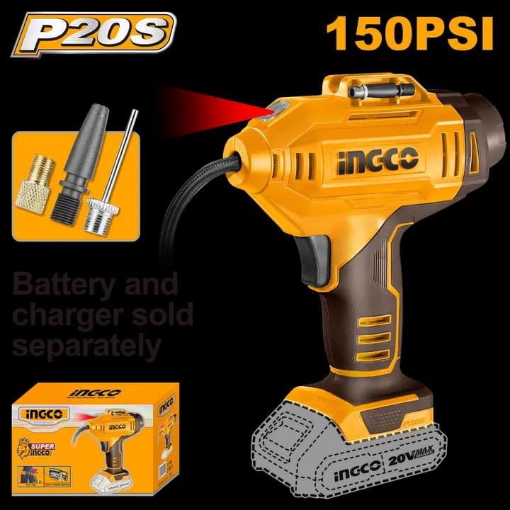 Cordless auto air compressor