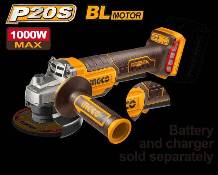 Cordless angle grinder