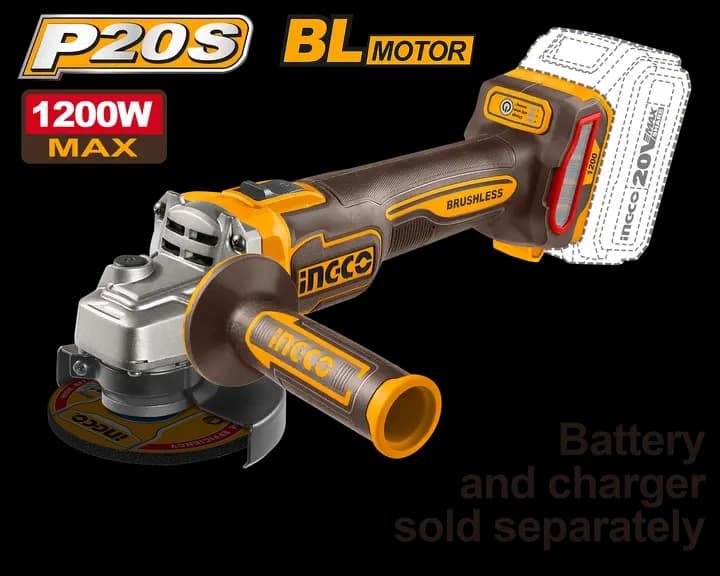 Cordless angle grinder