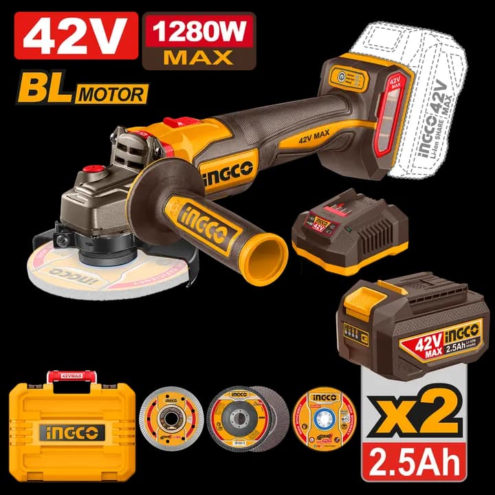 Cordless angle grinder