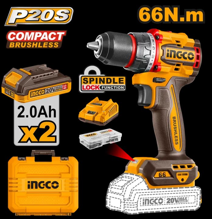 Compact Brushless Cordless Drill