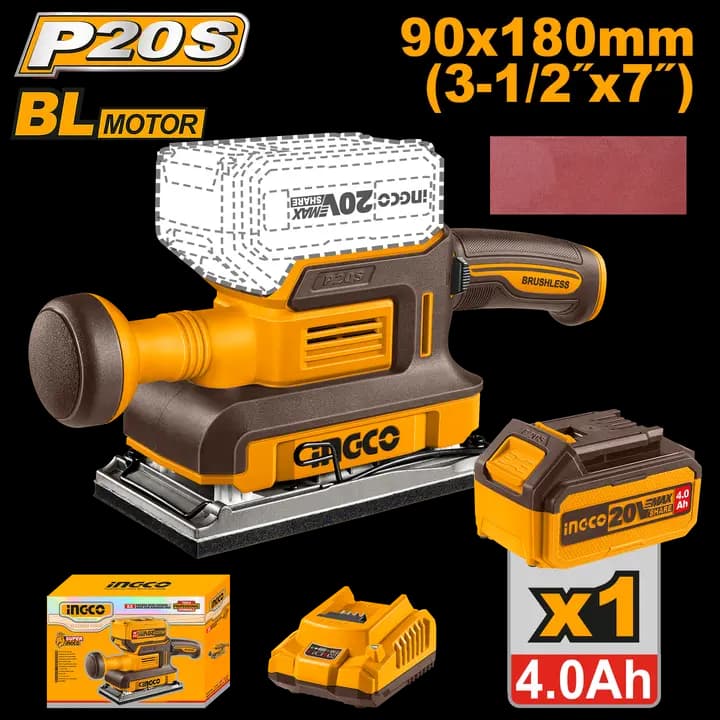 Cordless finishing sander