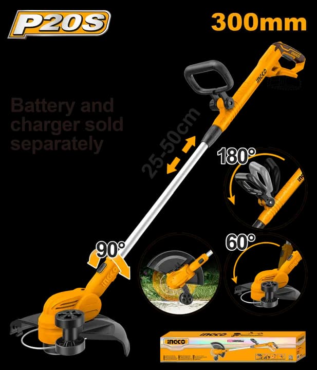 Cordless grass trimmer
