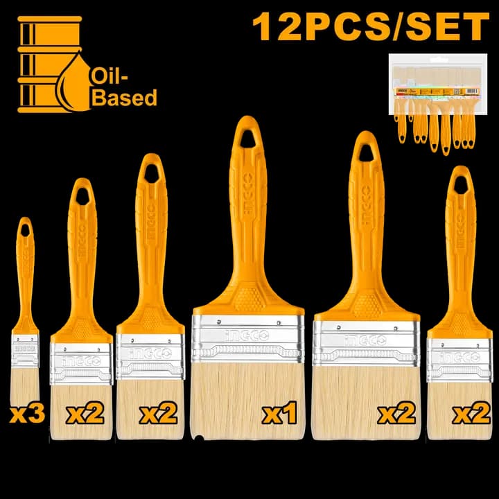 12 Pcs paint brush set