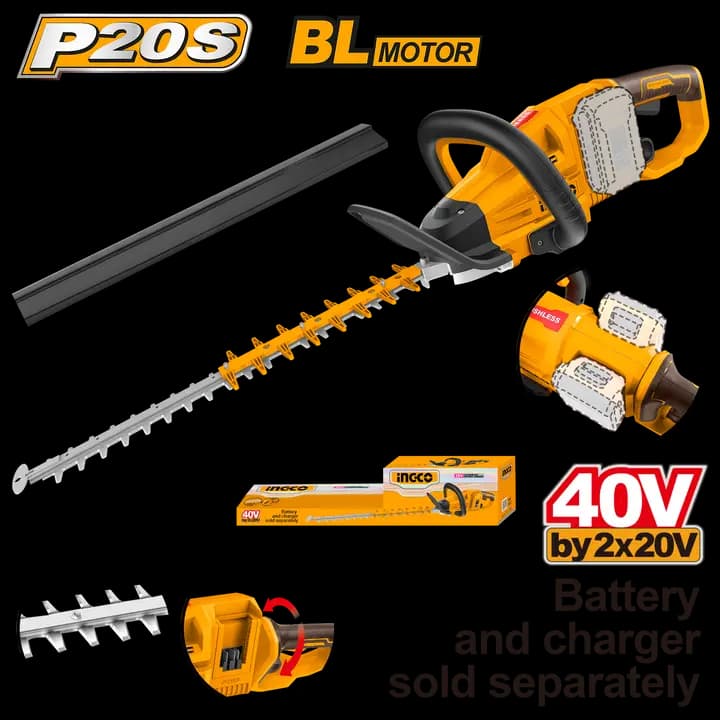 Cordless hedge trimmer