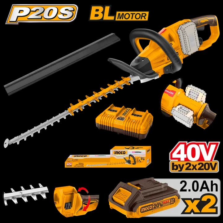 Cordless hedge trimmer