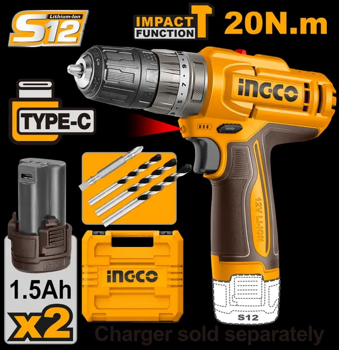 Cordless impact drill