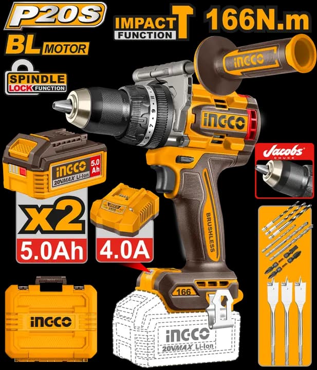 Brushless cordless impact drill
