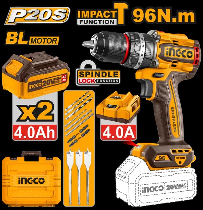 Brushless cordless impact drill