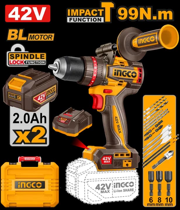 Brushless cordless impact drill