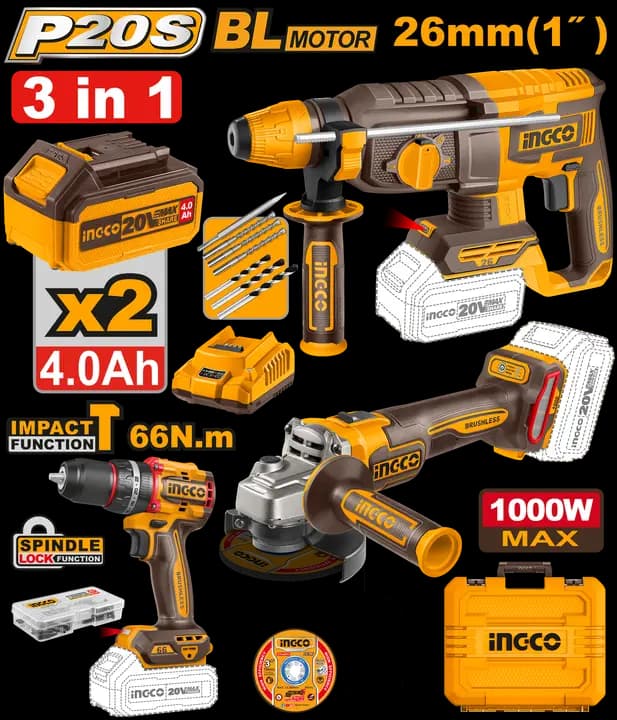 Cordless 3 pcs combo kit