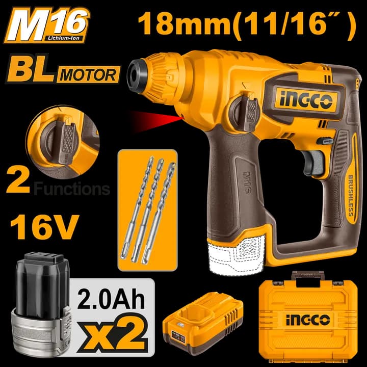 Cordless rotary hammer