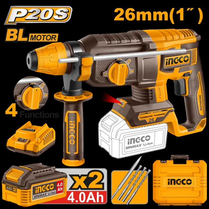 Cordless rotary hammer