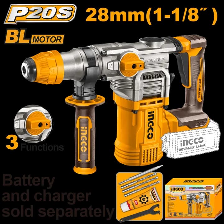 Cordless rotary hammer