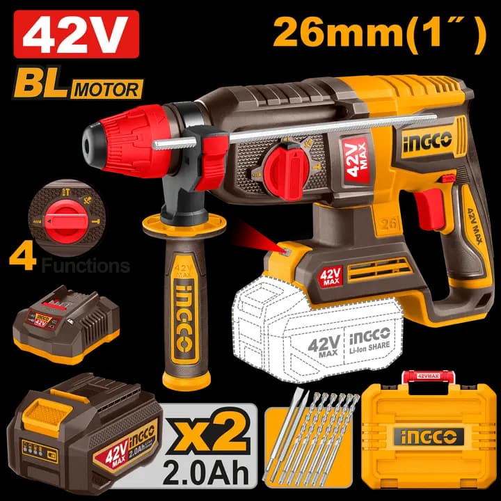 Cordless rotary hammer