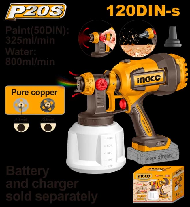 Cordless spray gun