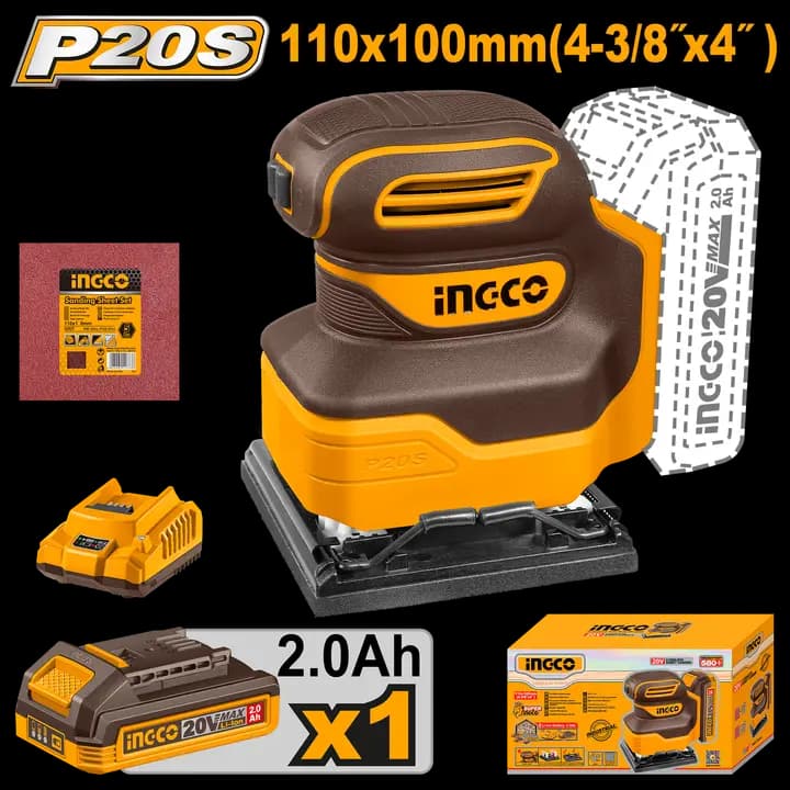 Cordless sheet sander