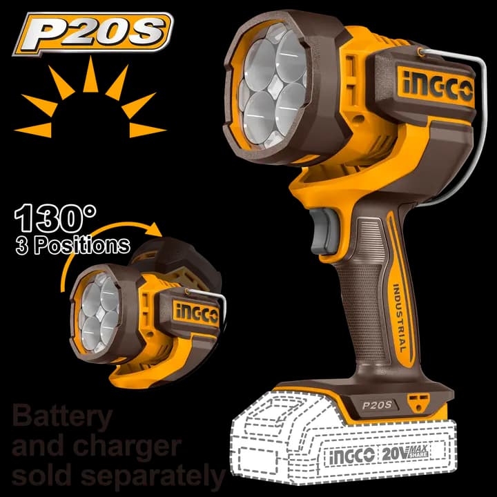 Cordless work lamp