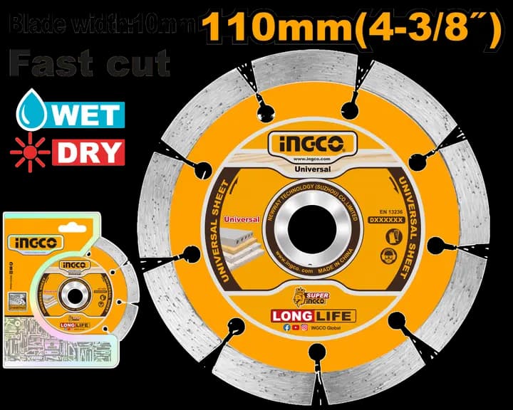 Dry diamond disc
