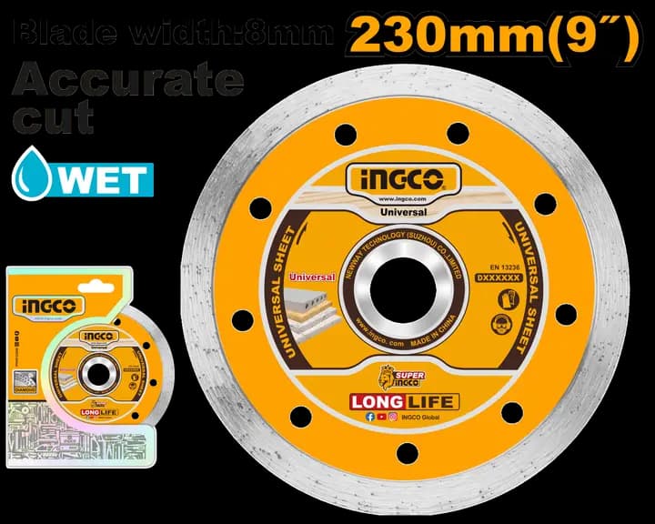 Wet diamond disc