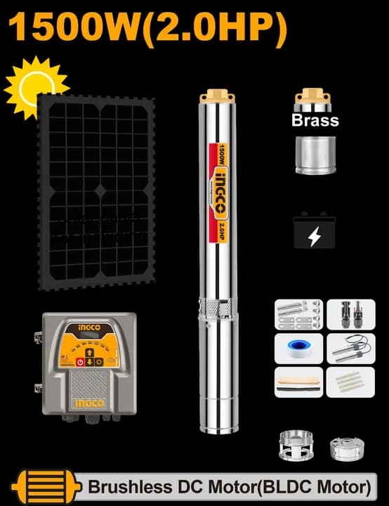 Solar deep well pump