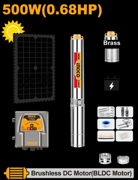 Solar deep well pump