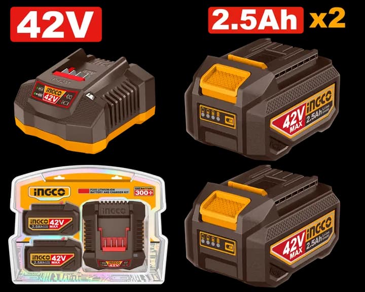Lithium-Ion battery and charger kit