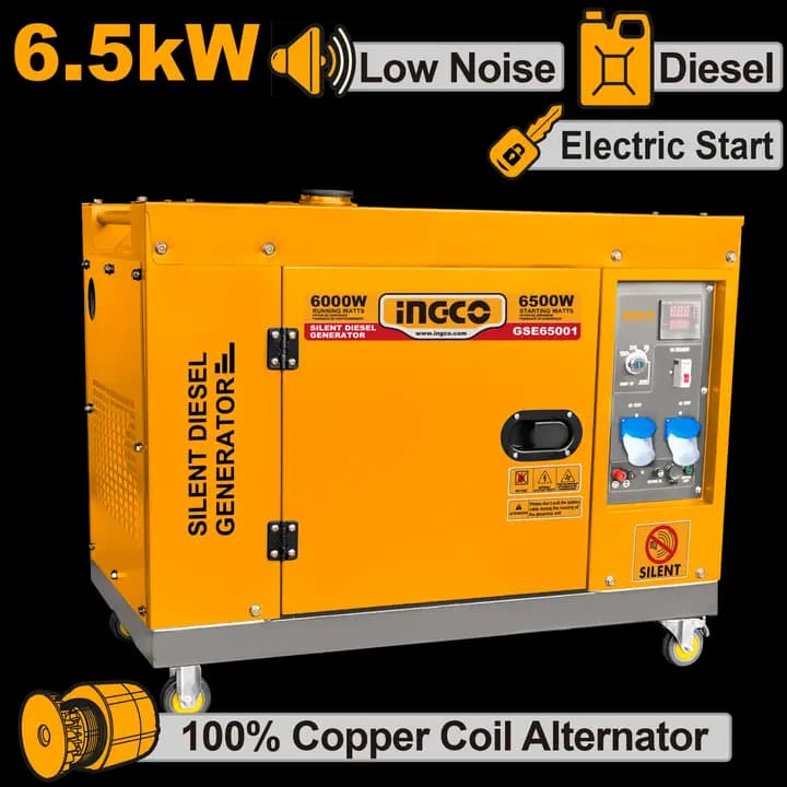 Silent diesel generator