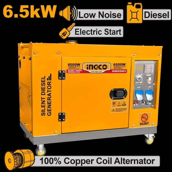 Silent diesel generator