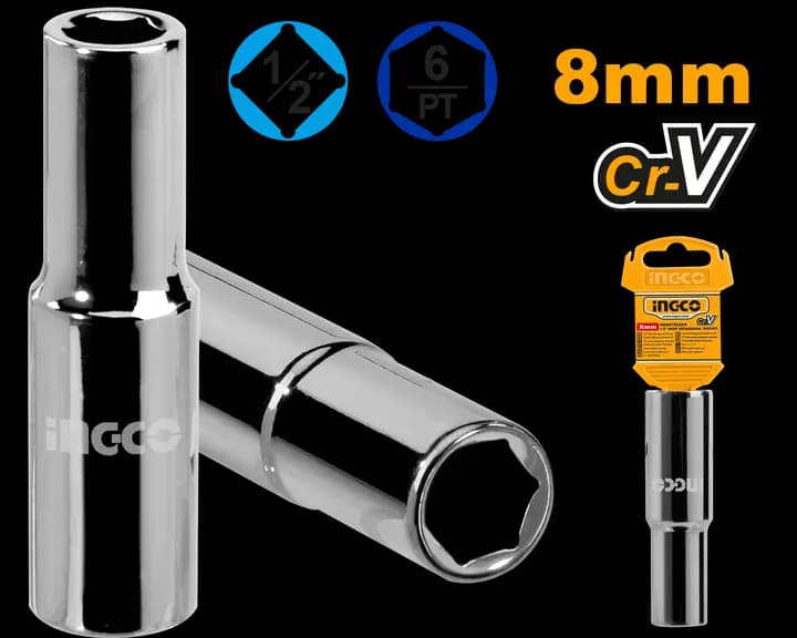 1/2" Deep hexagonal socket