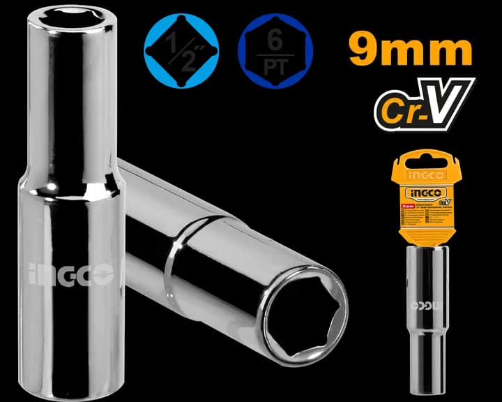 1/2" Deep hexagonal socket