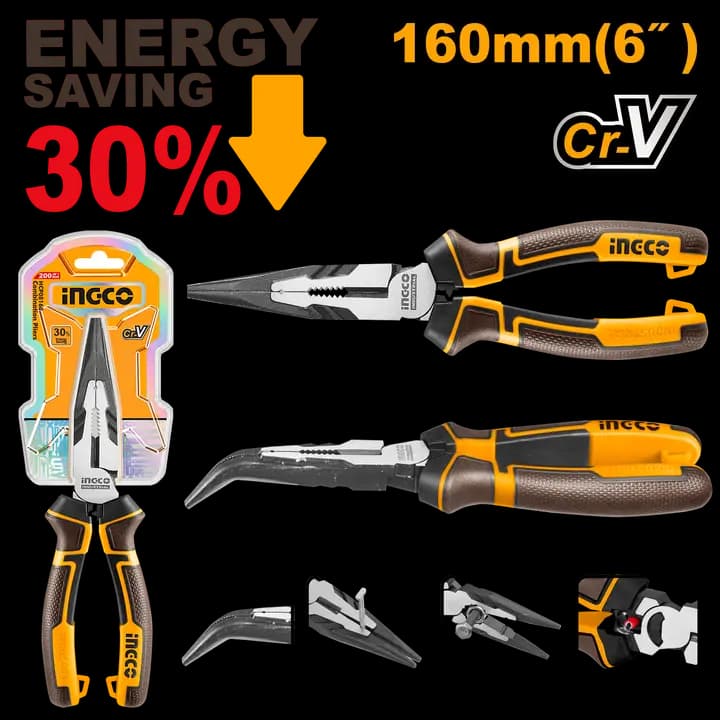 High leverage bent nose pliers