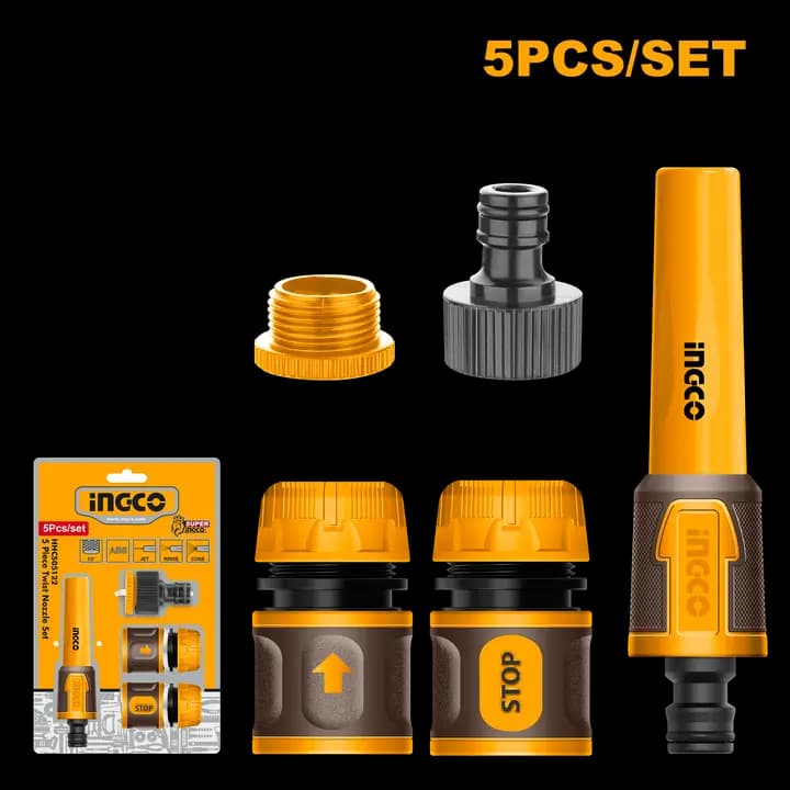 5 Piece twist nozzle set