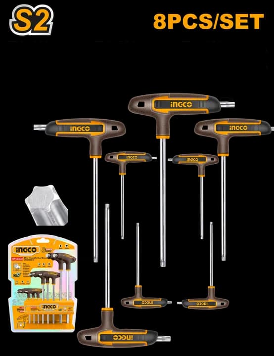 8 Pcs T-handle torx wrench set