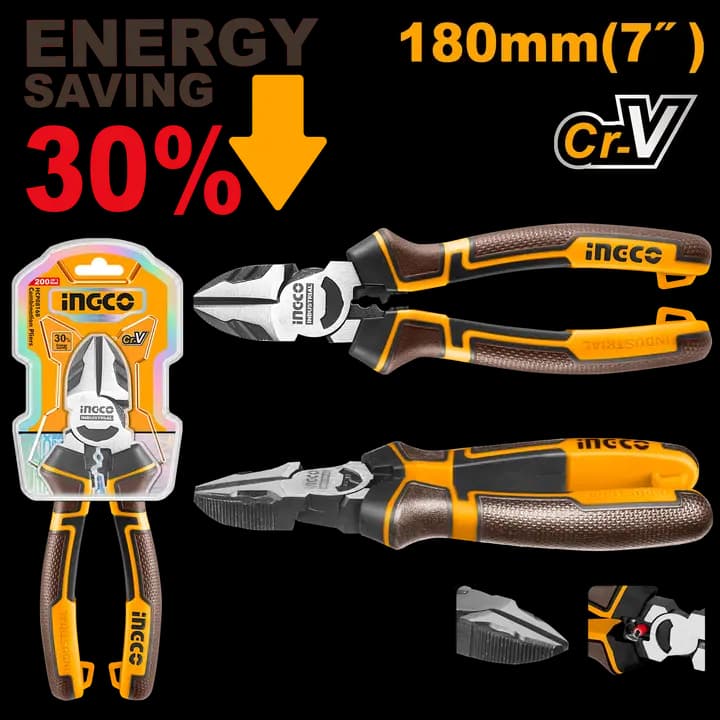 High leverage diagonal cutting pliers