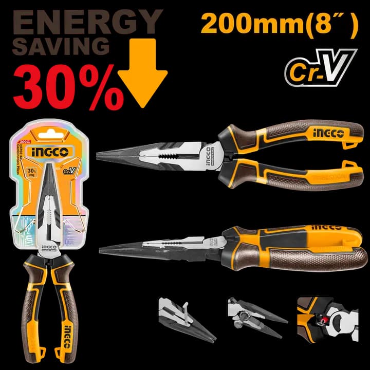 High leverage long nose pliers