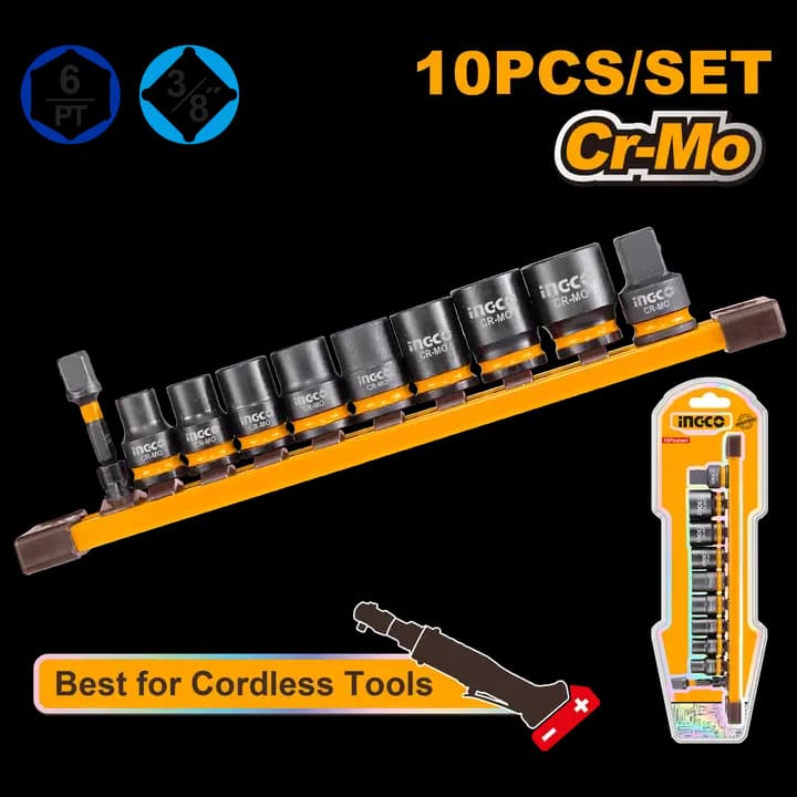 10 Pcs 3/8"DR. Impact socket set